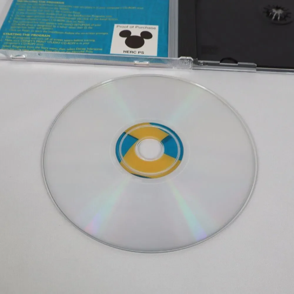 Disney's Hercules Print Studio (PC, 1997) CD-ROM Arts and Crafts Software
